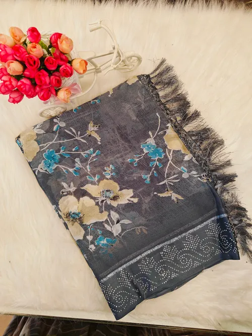 DESIGNER STONE WORK SAREES DS04